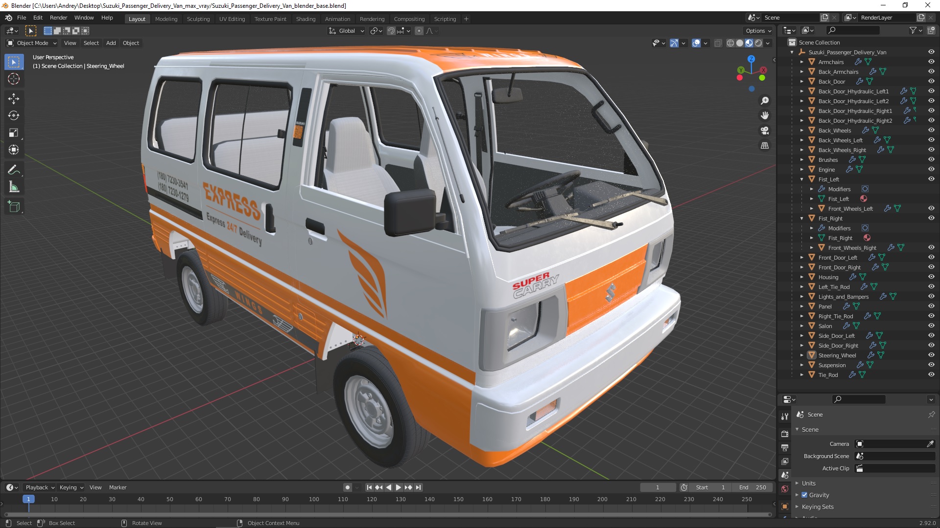 Suzuki Passenger Delivery Van 3D model