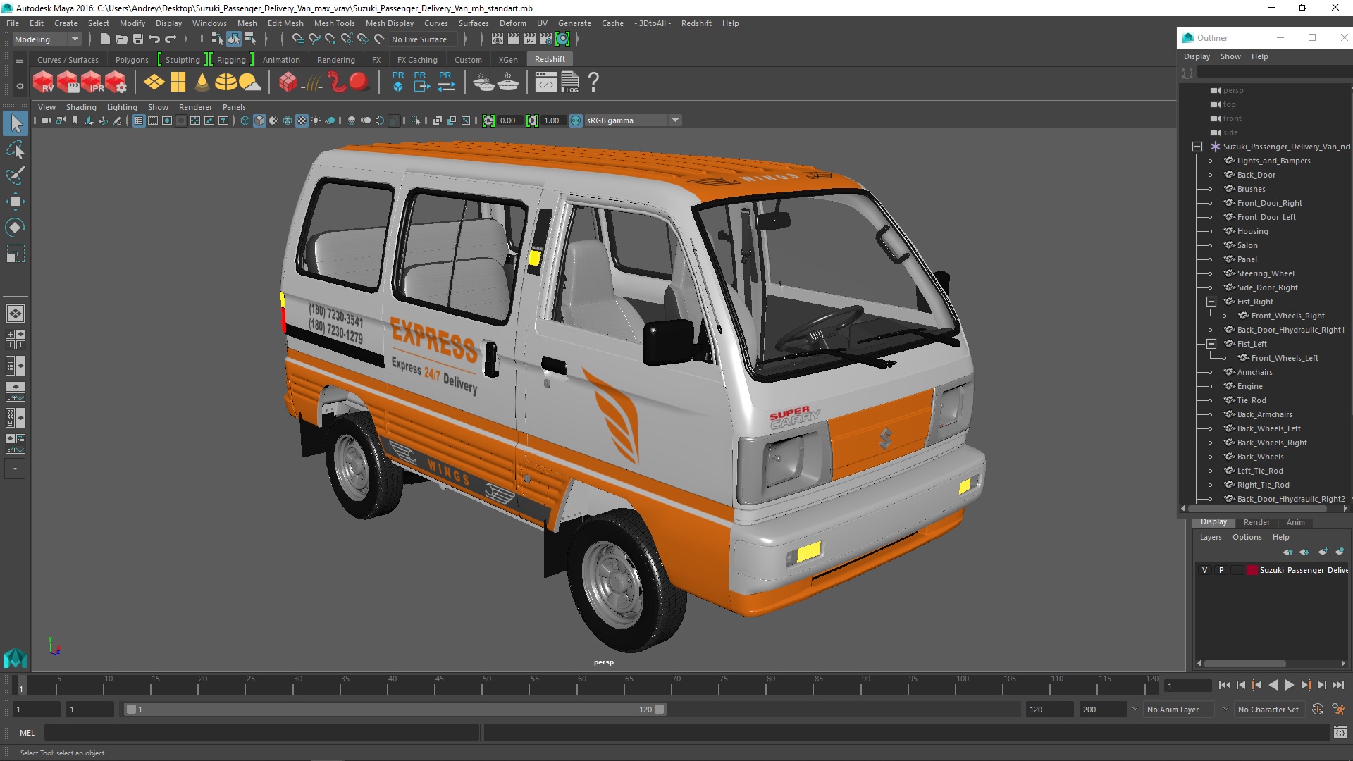 Suzuki Passenger Delivery Van 3D model