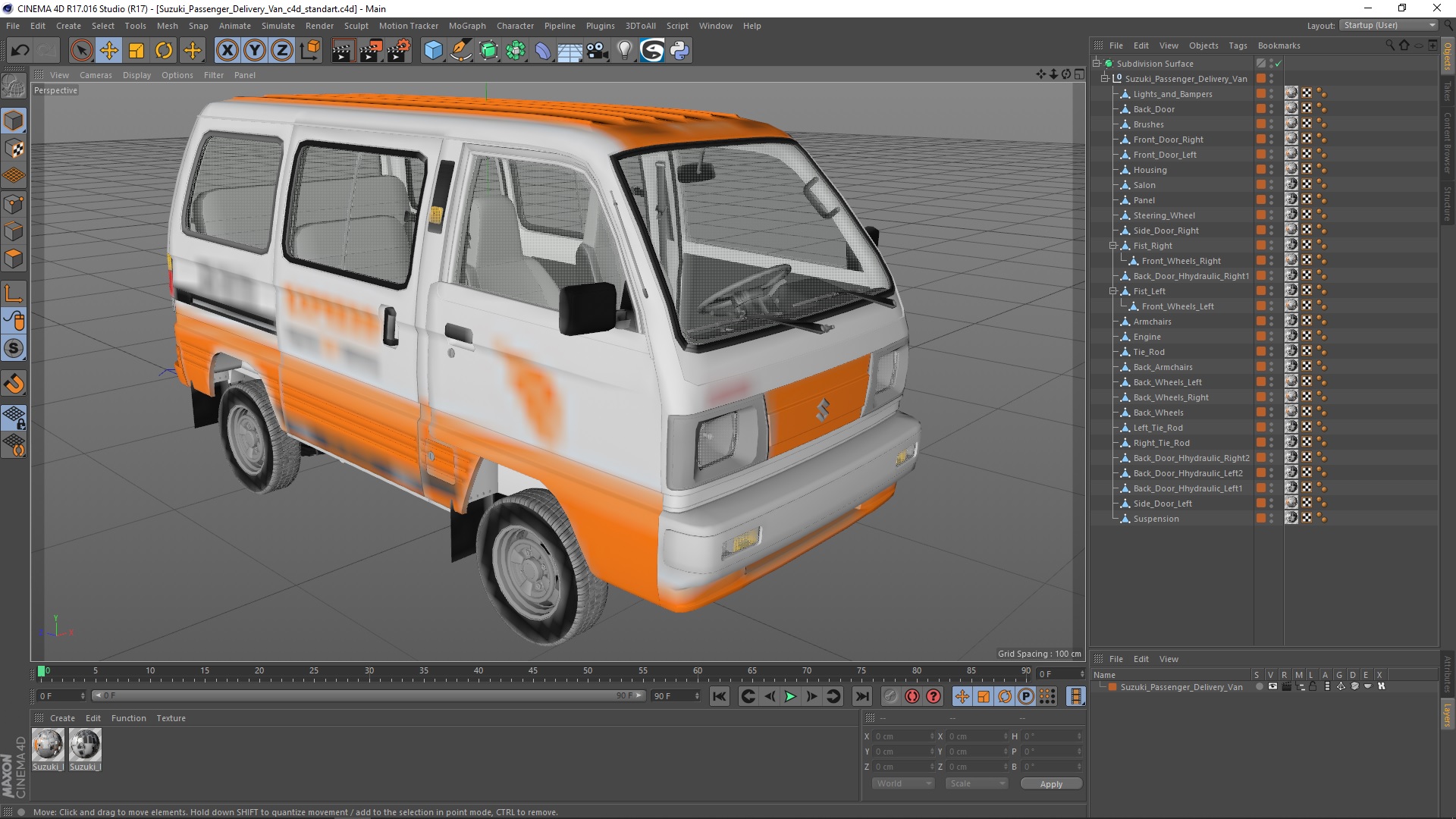 Suzuki Passenger Delivery Van 3D model