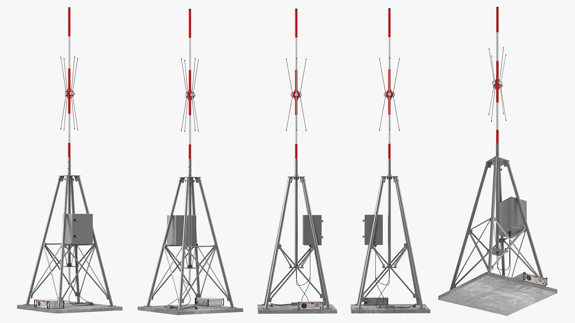 Rhotheta RT 1000 VHF RDF System ATC VTS with Antenna 3D