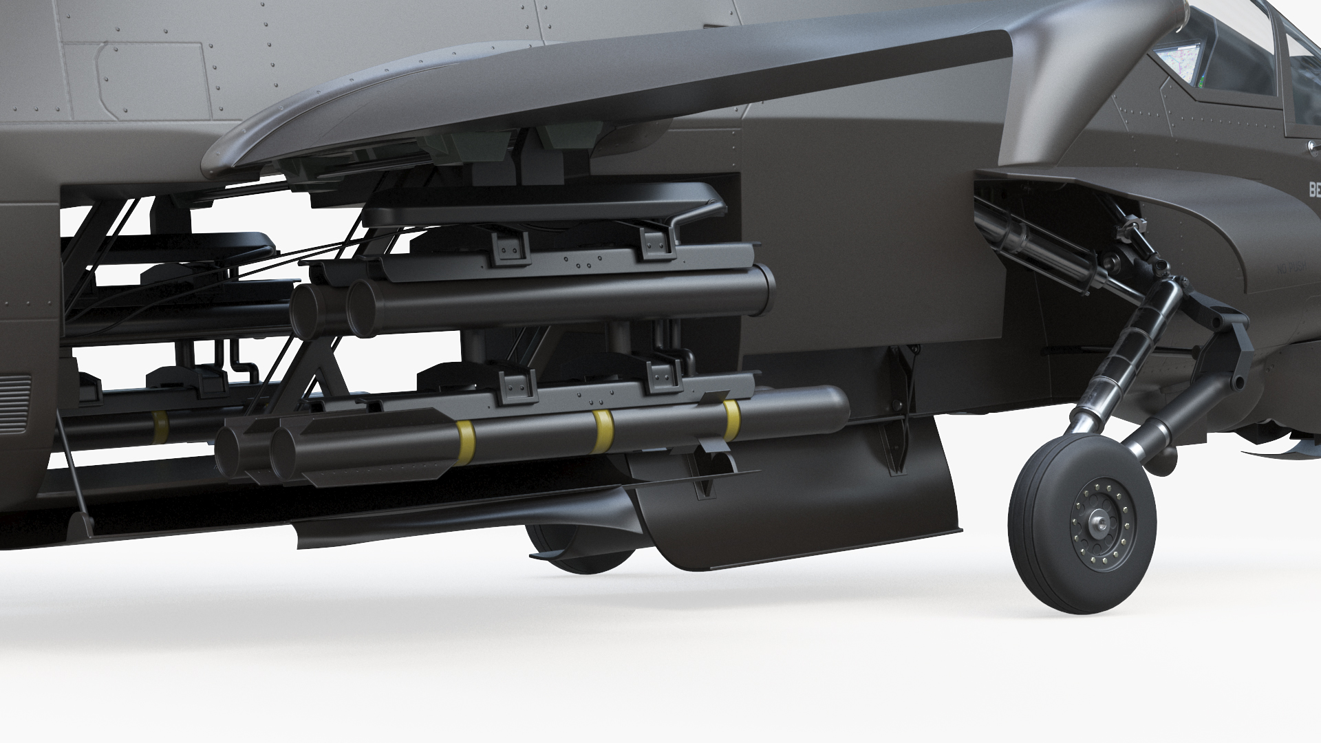 3D Bell 360 Invictus Helicopter with Pilot Rigged