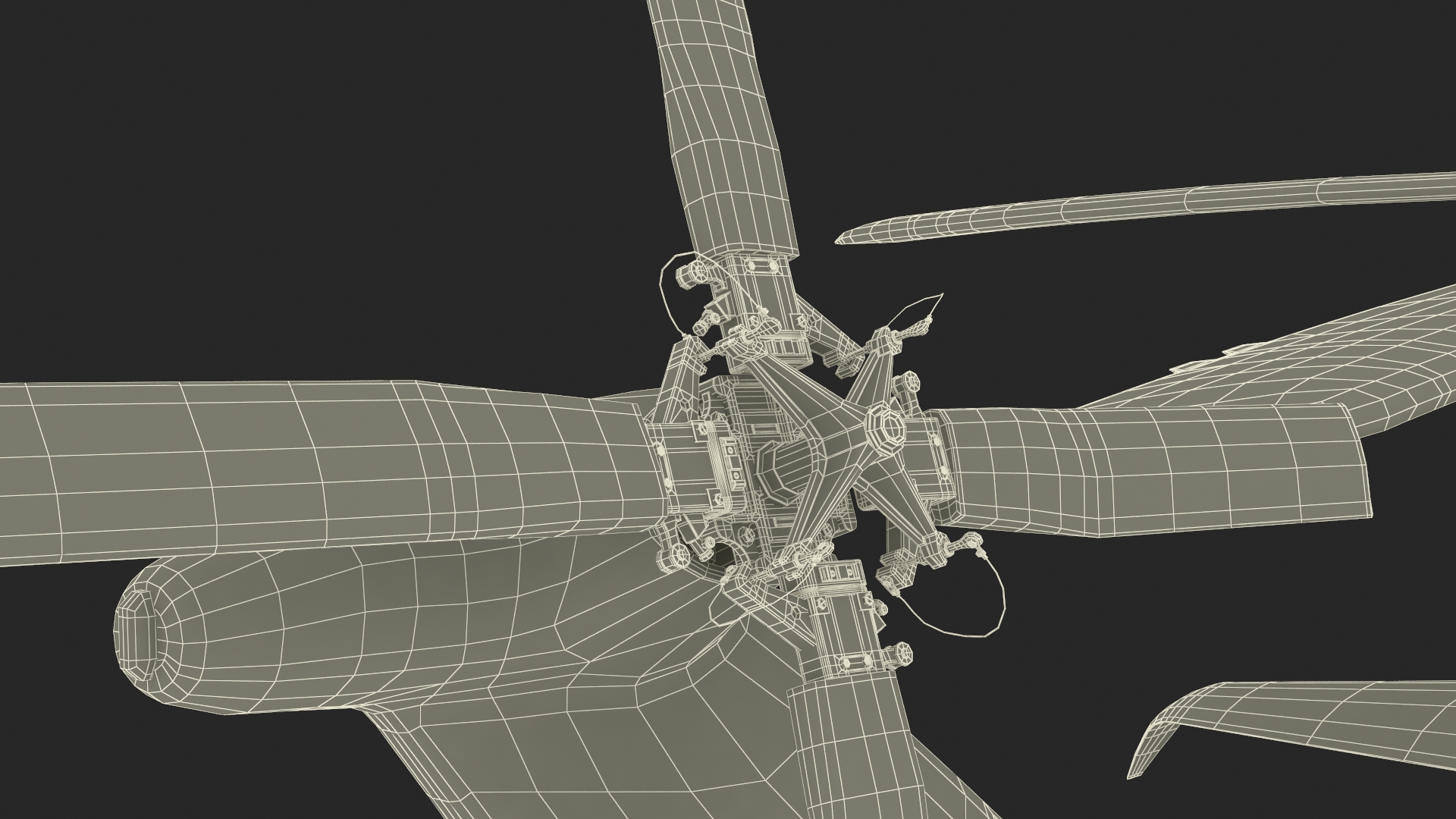 3D Bell 360 Invictus Helicopter with Pilot Rigged