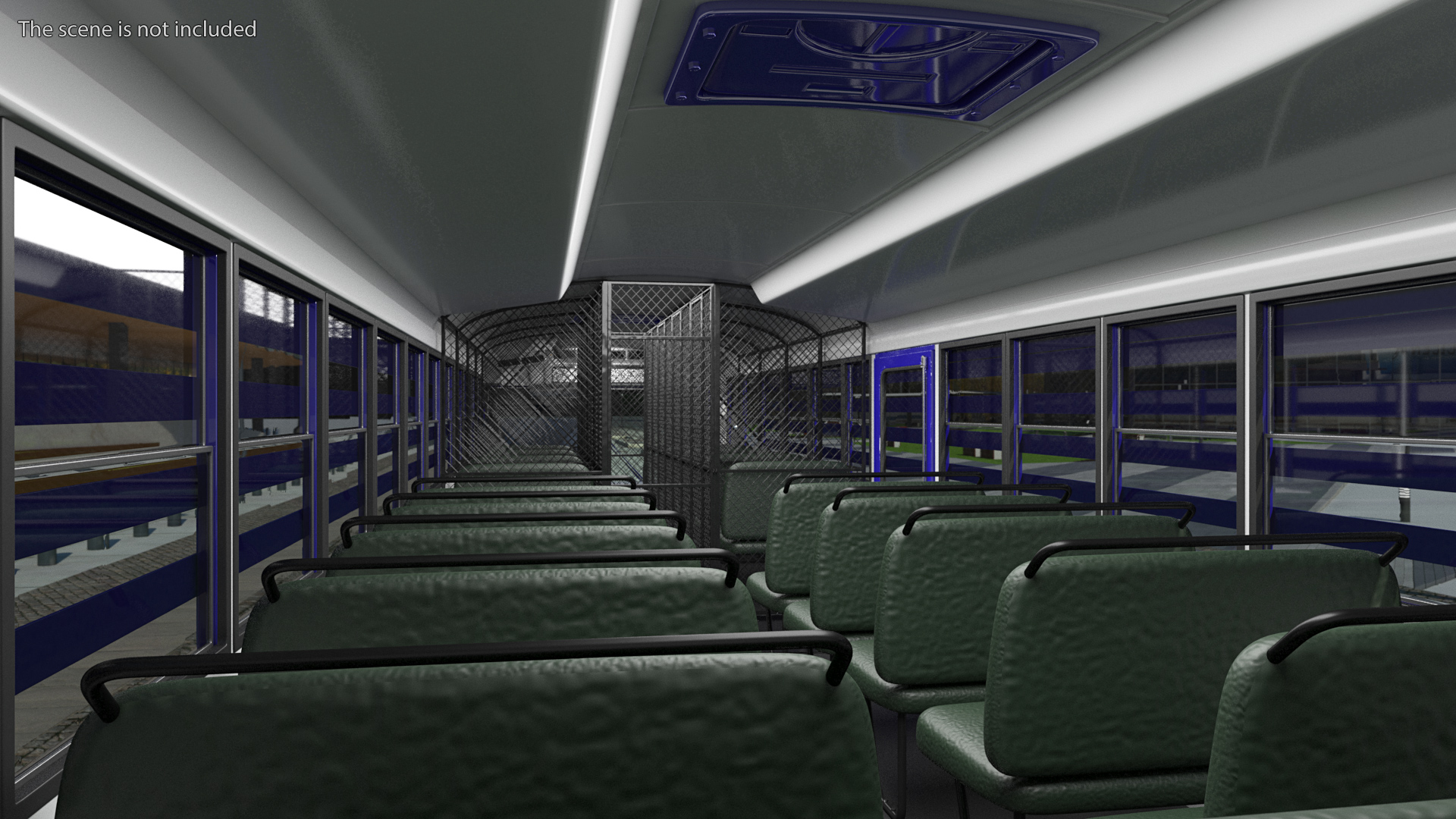 3D model Prison Transport Bus