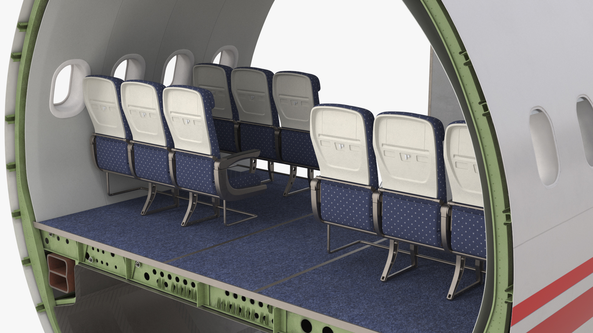Aircraft Fuselage Cross Section, view 8