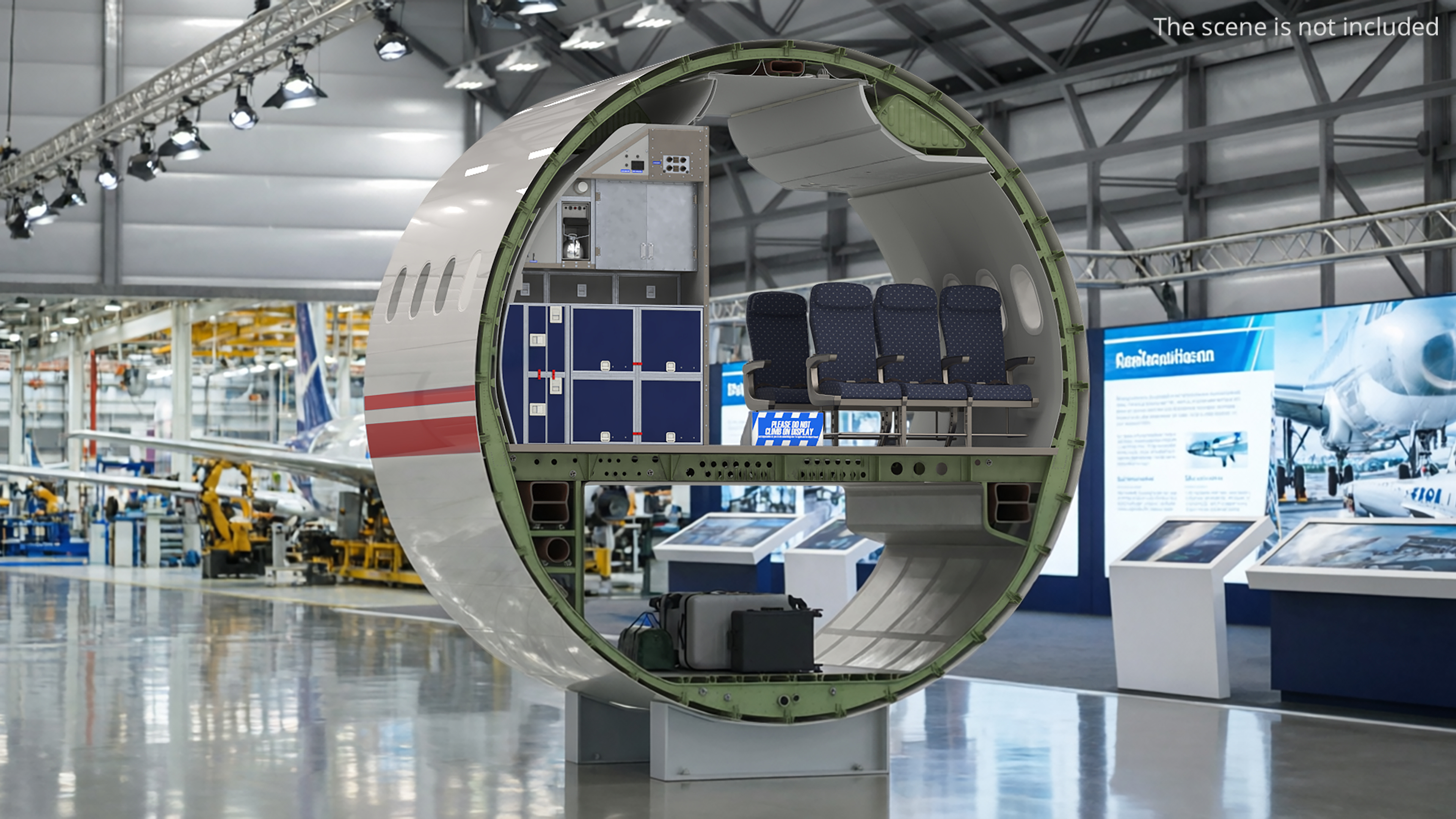 Aircraft Fuselage Cross Section, view 4