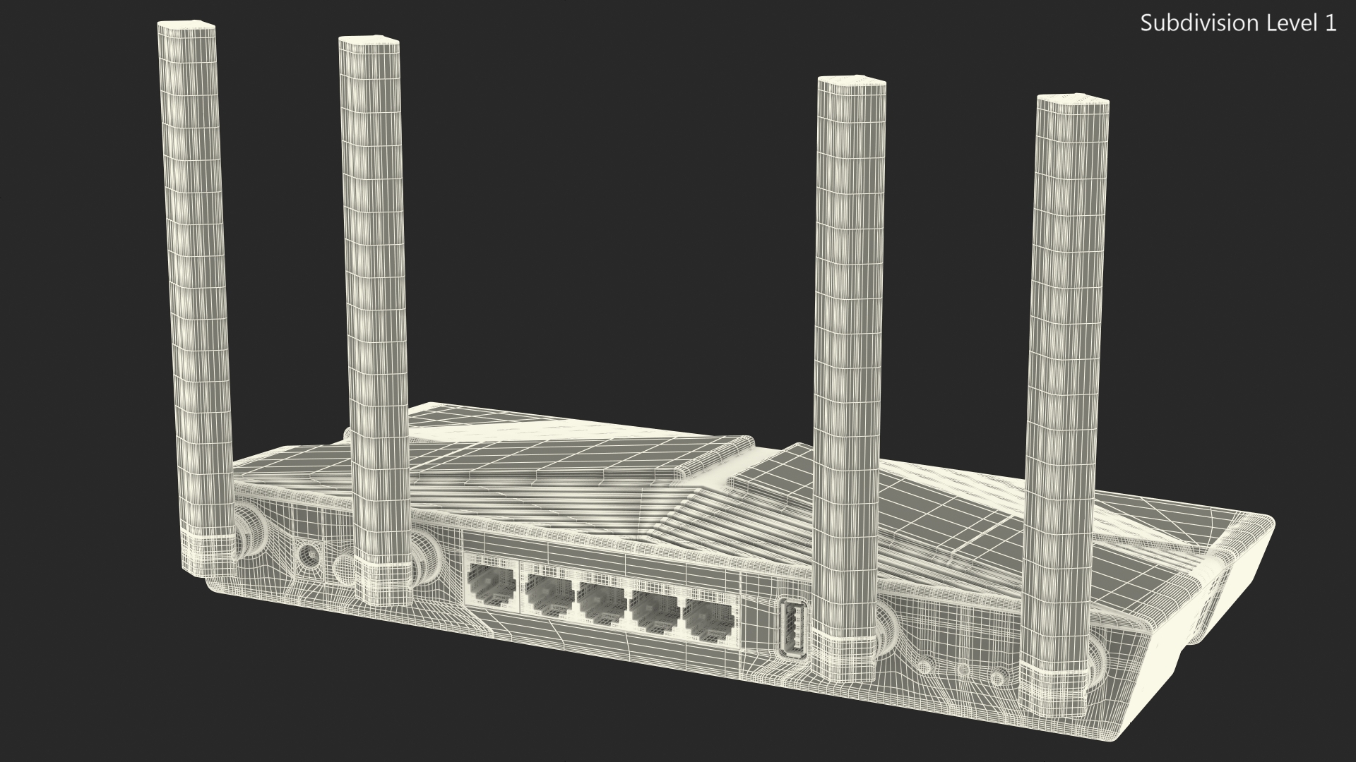 3D Wifi 6 Router model