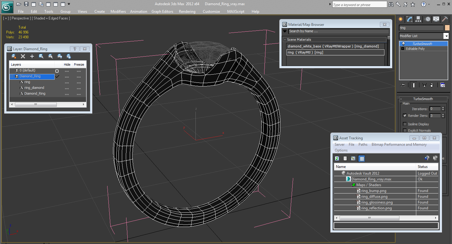 Diamond Ring 3D