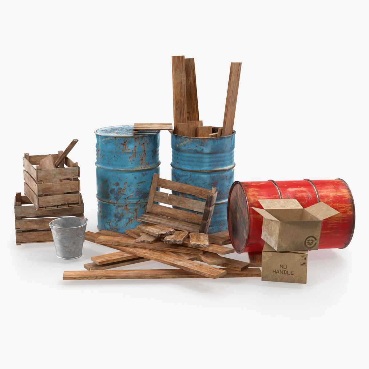 Industrial Debris 3D Model
