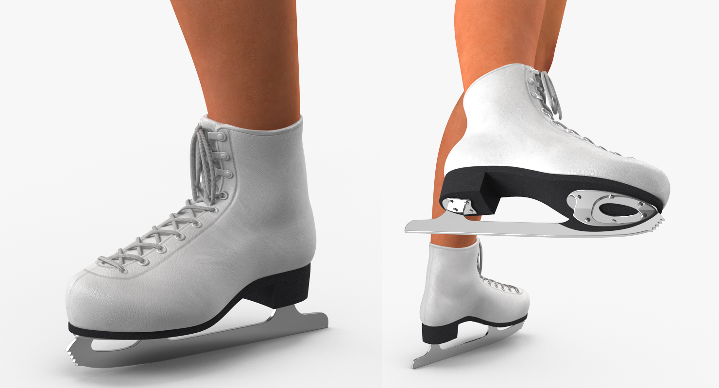 Female Figure Skater Rigged 3D