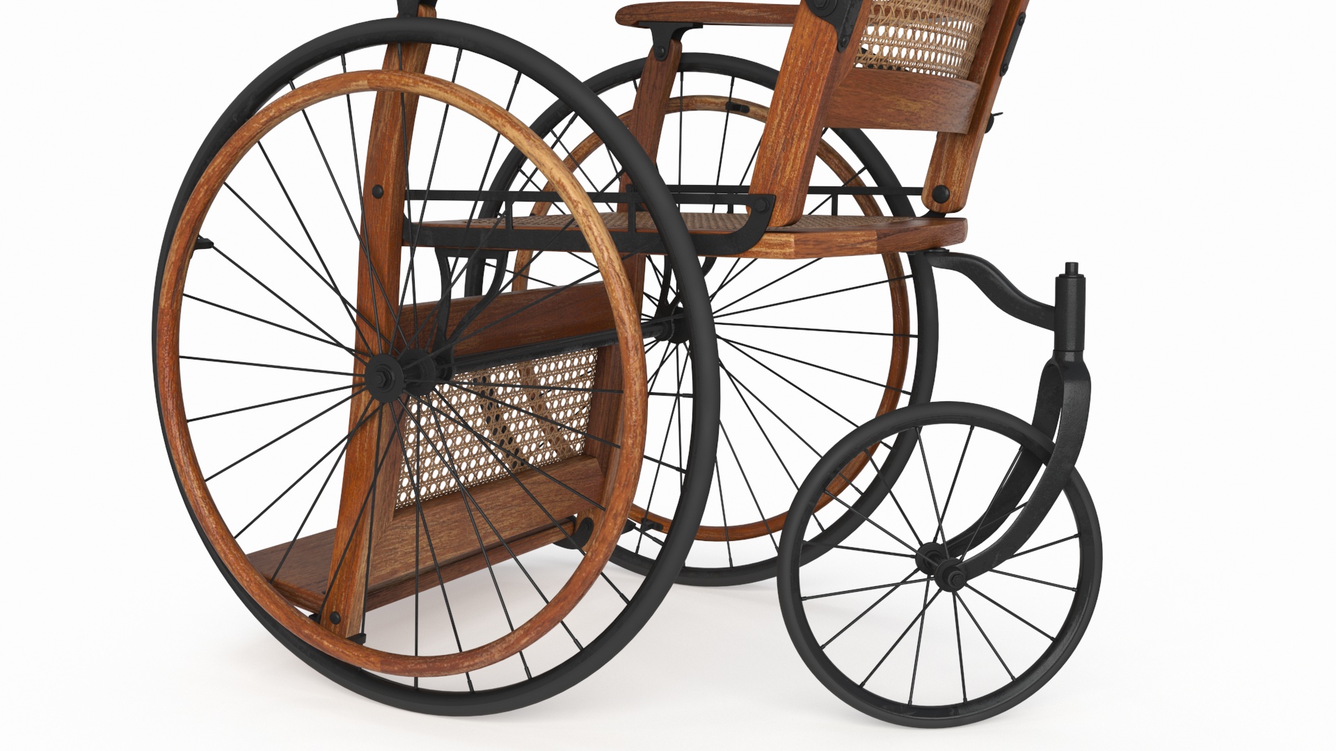 3D model Vintage Wheelchair Rigged