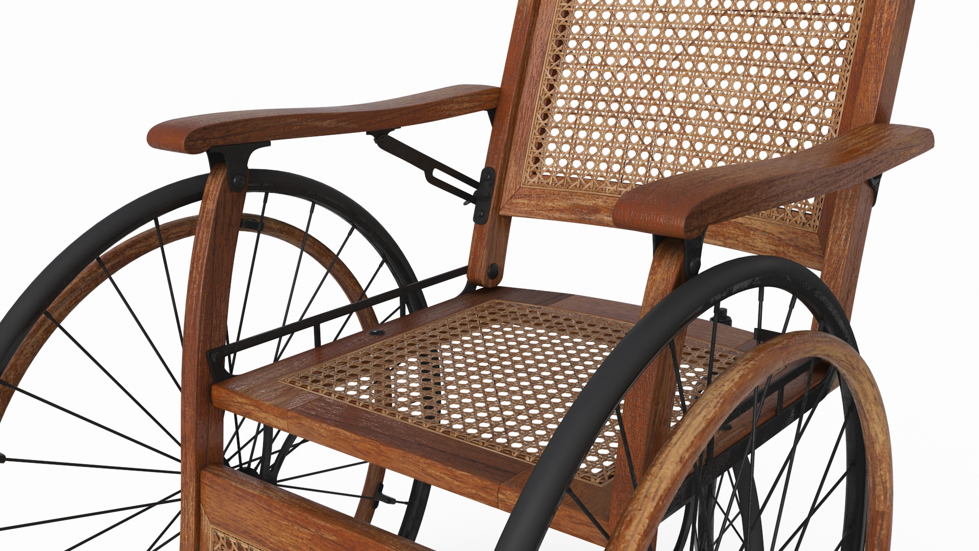 3D model Vintage Wheelchair Rigged