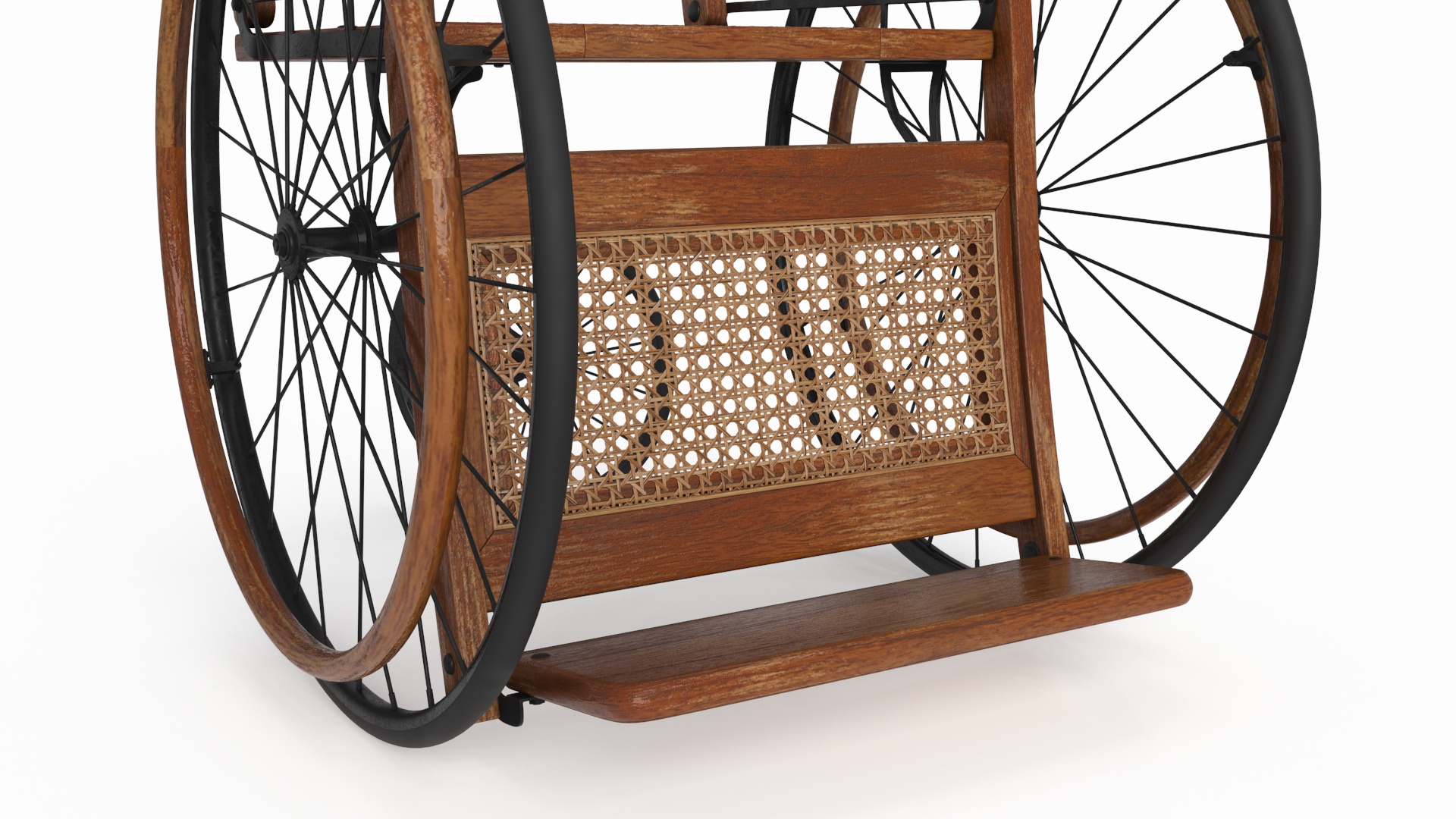3D model Vintage Wheelchair Rigged