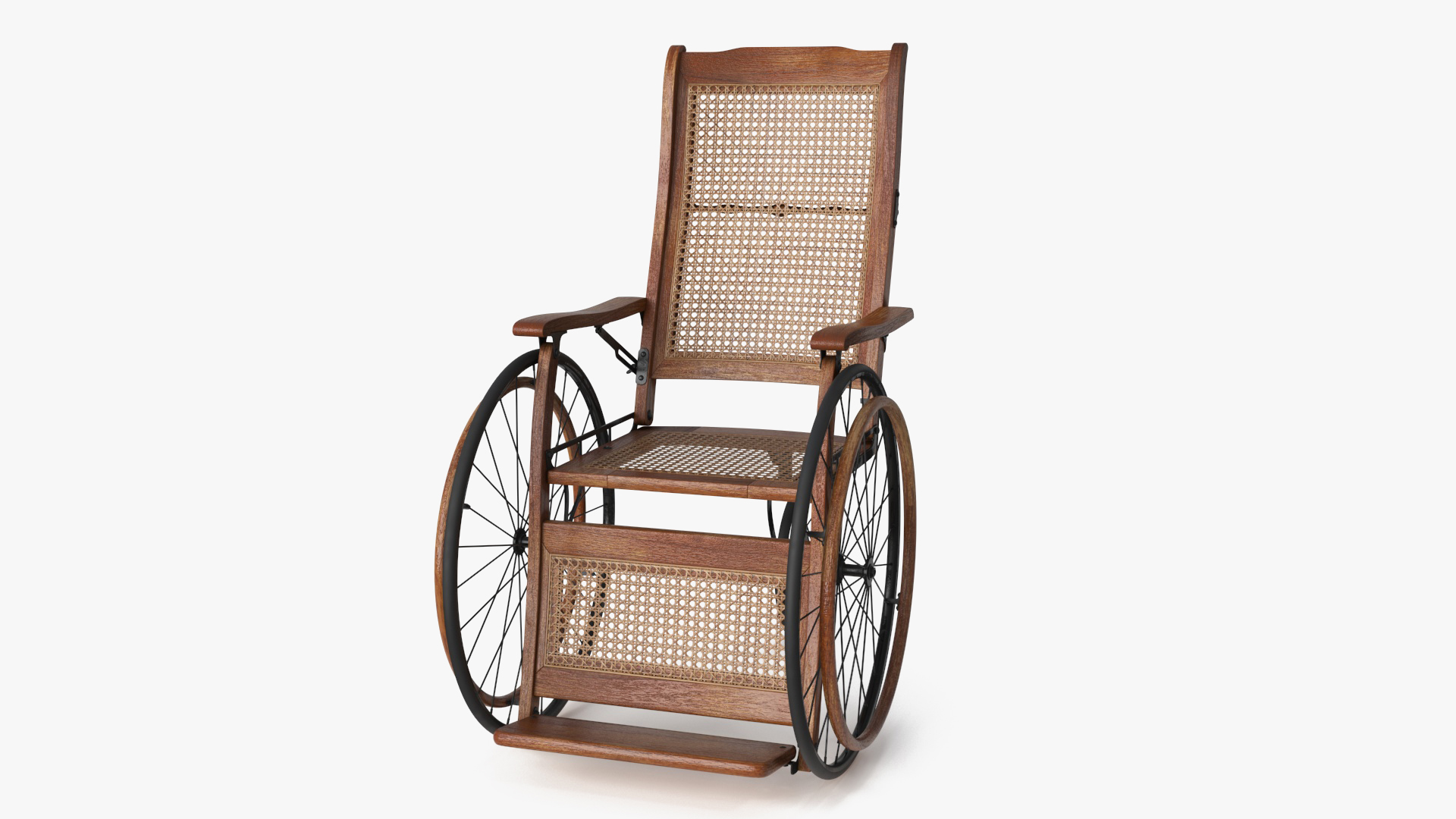 3D model Vintage Wheelchair Rigged