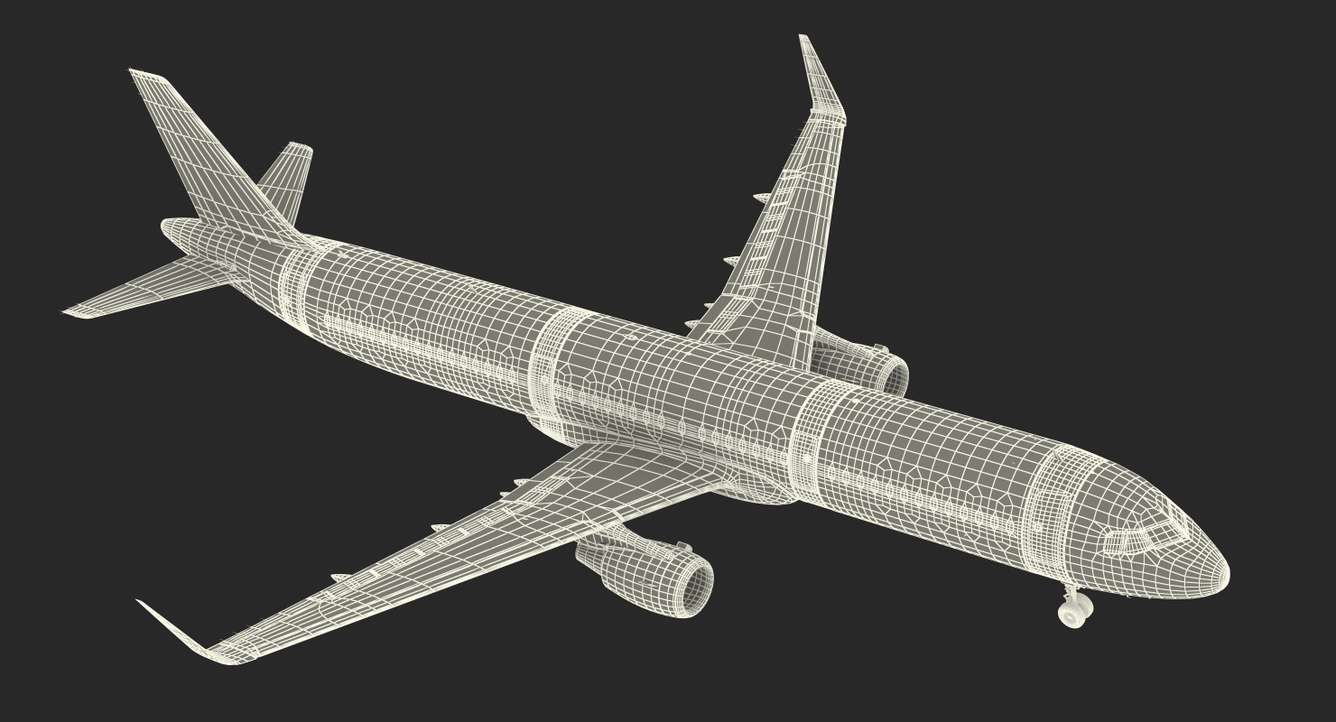 3D Airbus A321 with Interior and Cockpit Delta Air Lines model