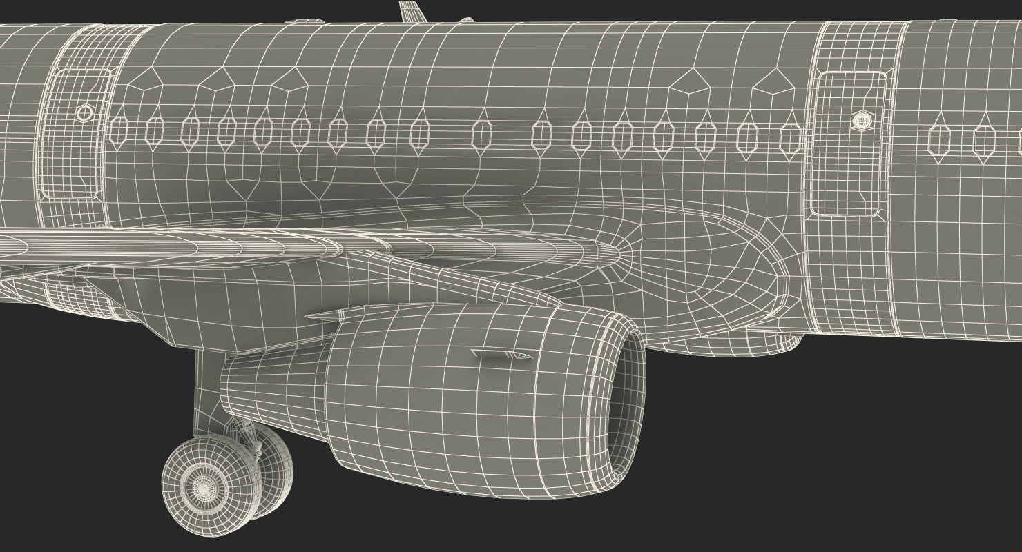 3D Airbus A321 with Interior and Cockpit Delta Air Lines model