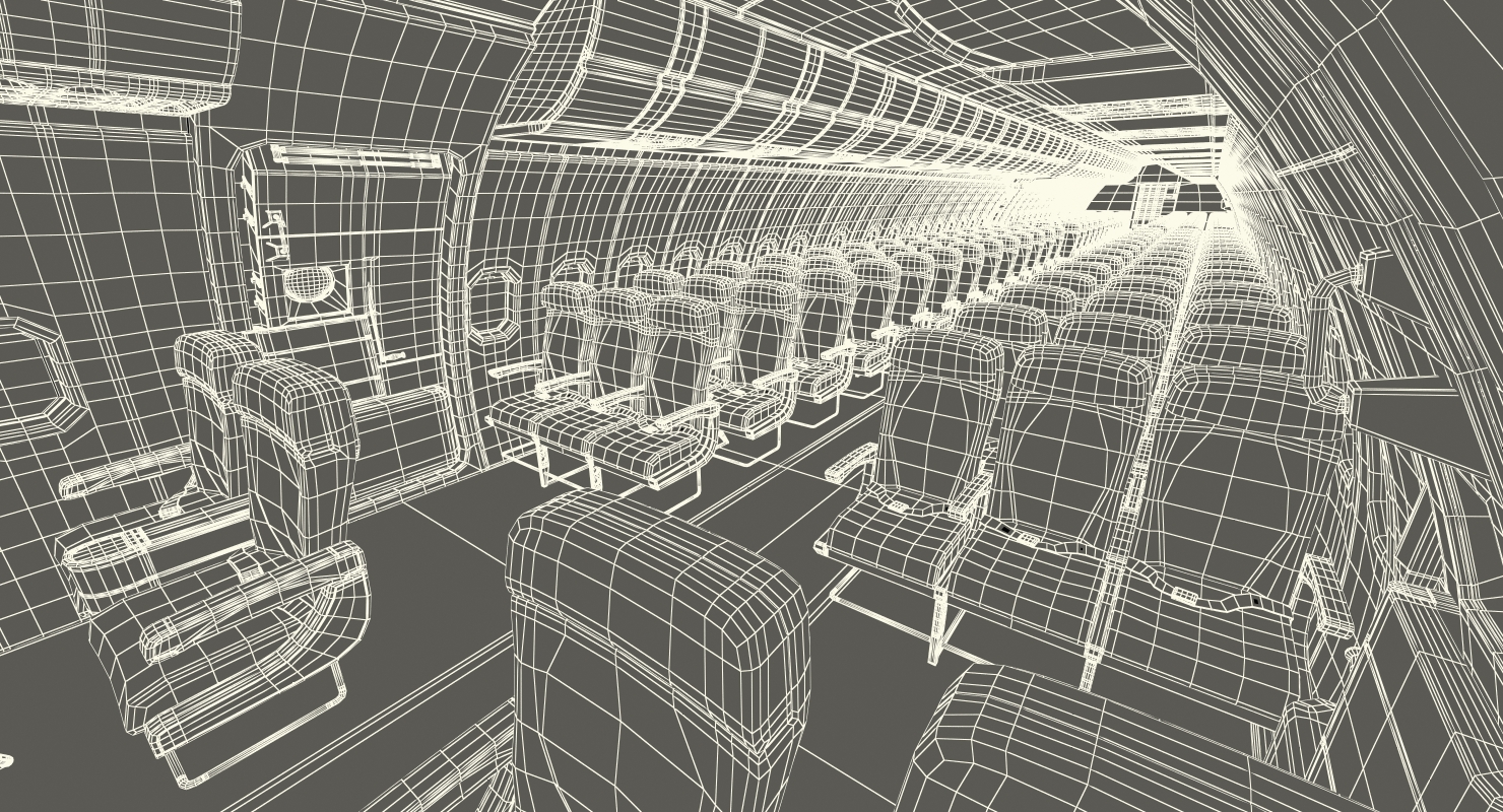 3D Airbus A321 with Interior and Cockpit Delta Air Lines model