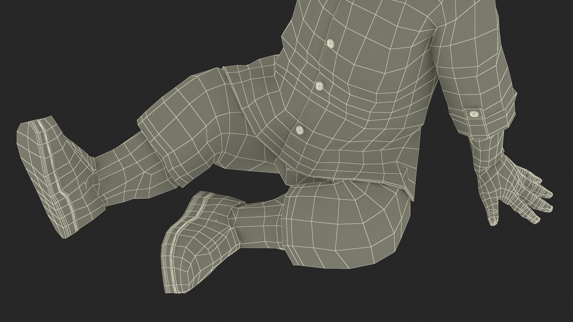 3D Little African Boy Light Skin in Summer Outfit Rigged model