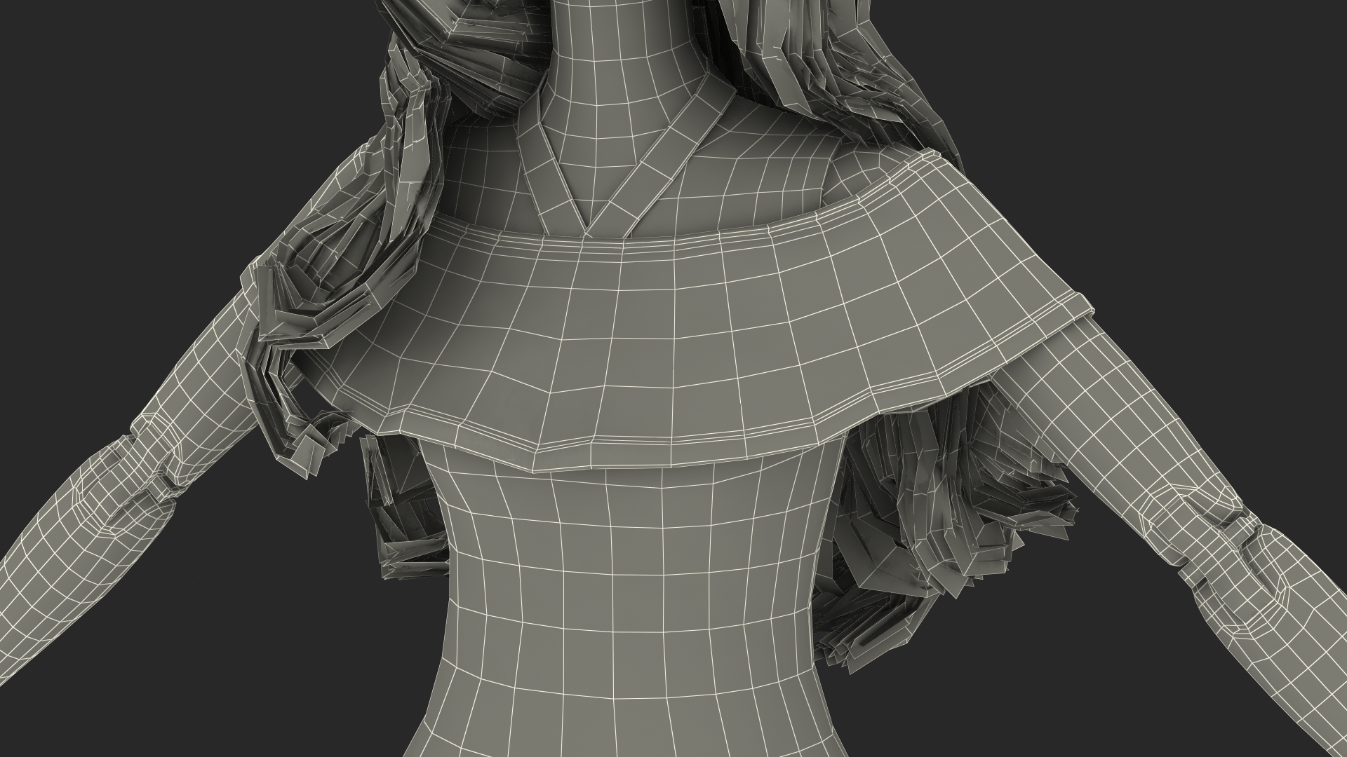 3D model Barbie Doll Jeans Style T-pose