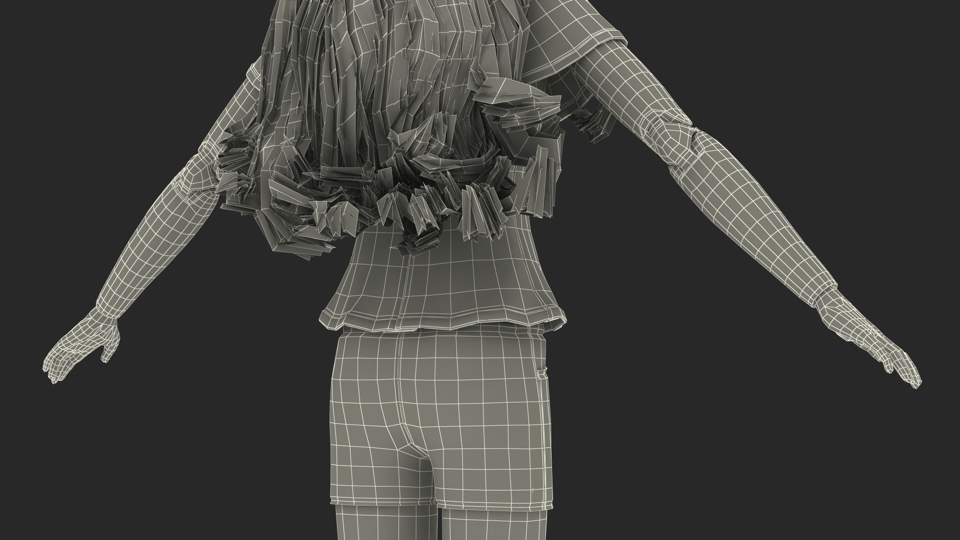 3D model Barbie Doll Jeans Style T-pose