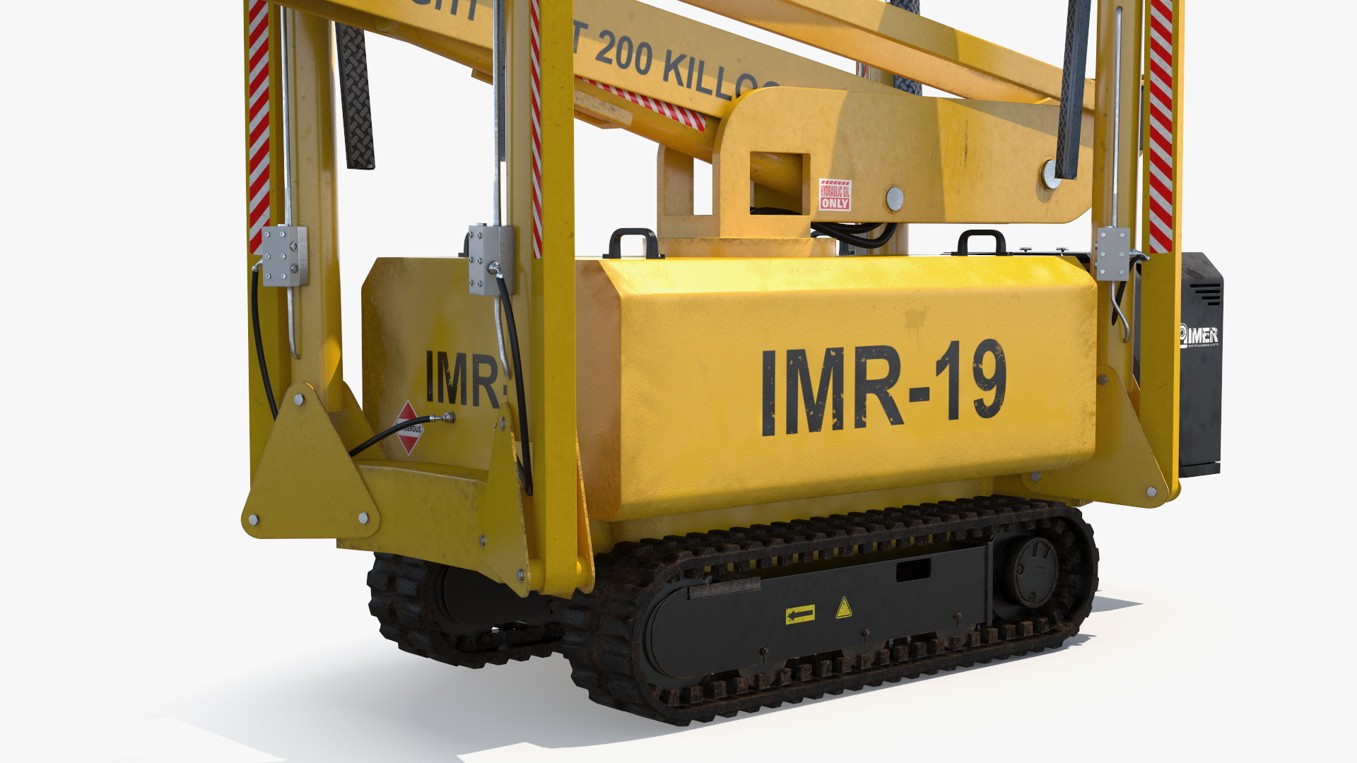 Industrial Articulated Boom Lift Rigged 3D model