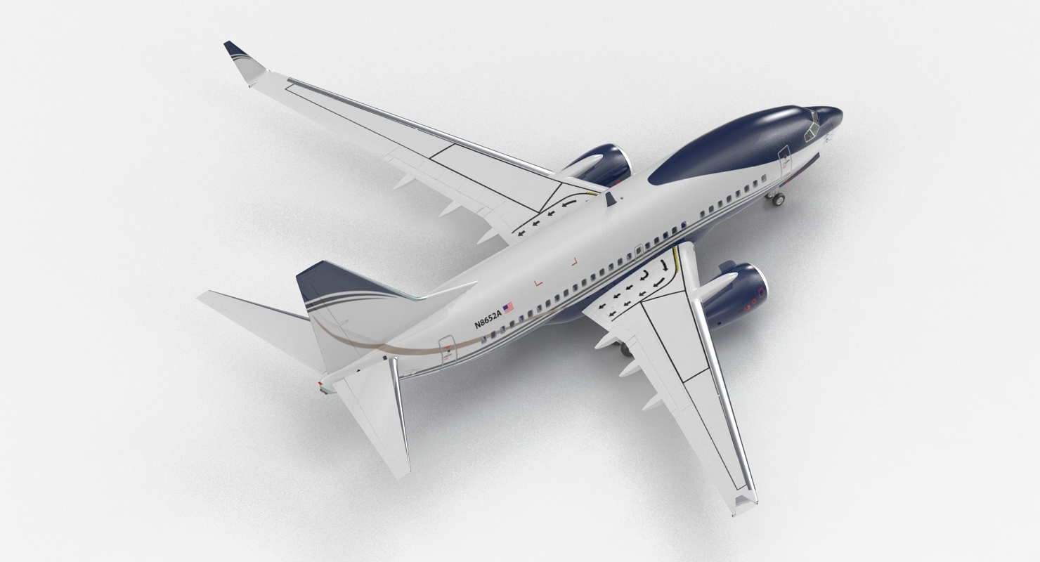 3D Boeing 737 600 with Interior Generic