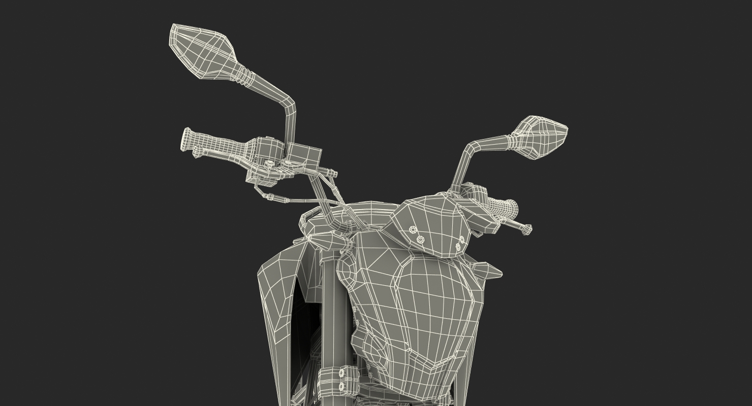 3D Generic Sport Motorcycle Rigged