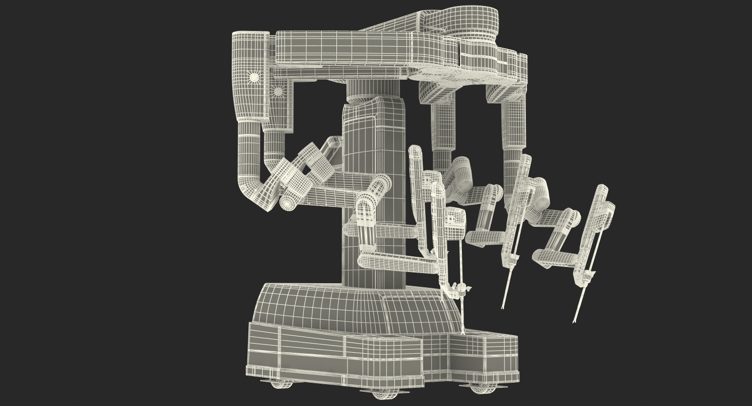 Surgical Robotic System da Vinci SI Rigged 3D