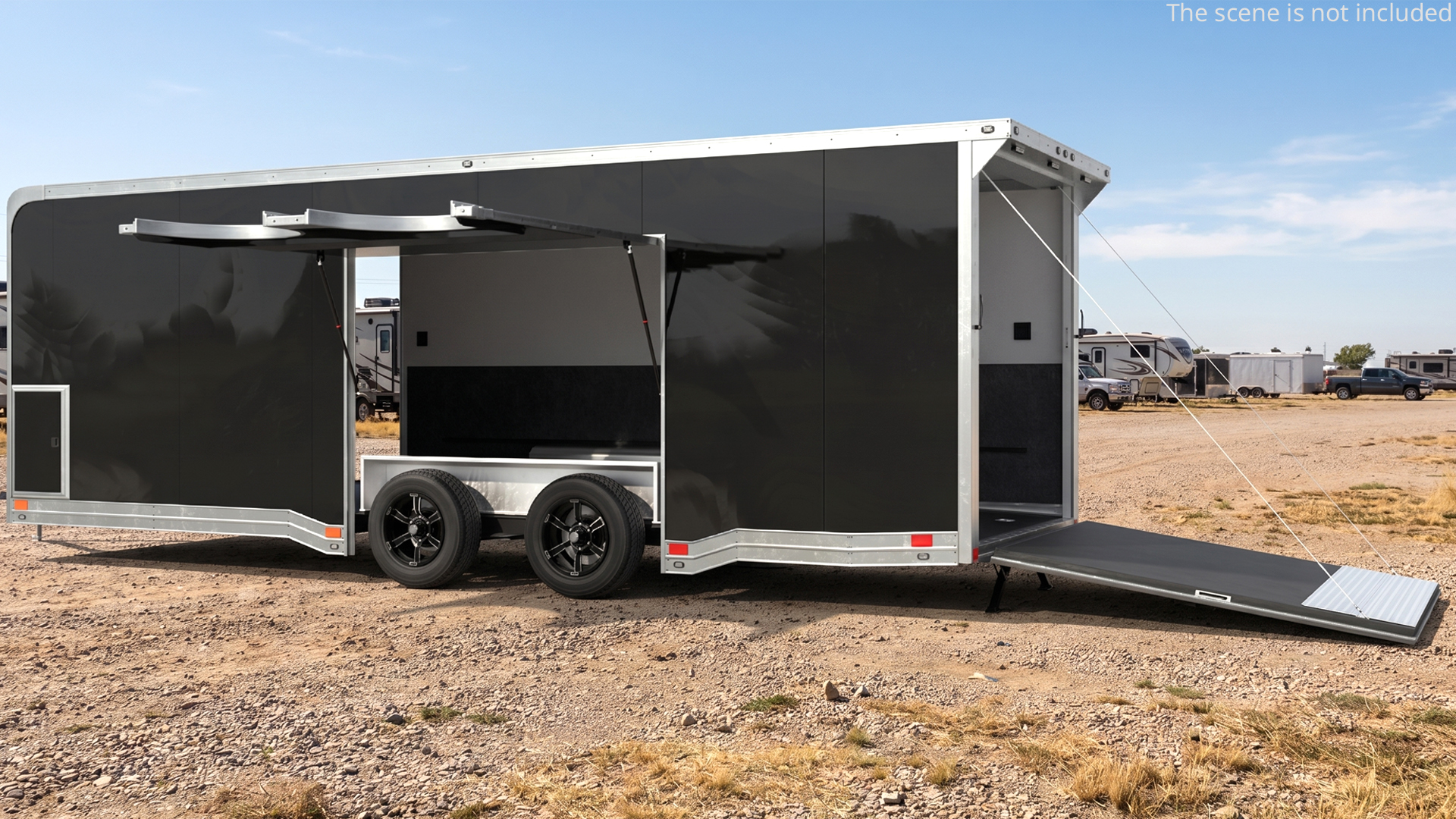 Enclosed Auto Transport Trailer - Rigged