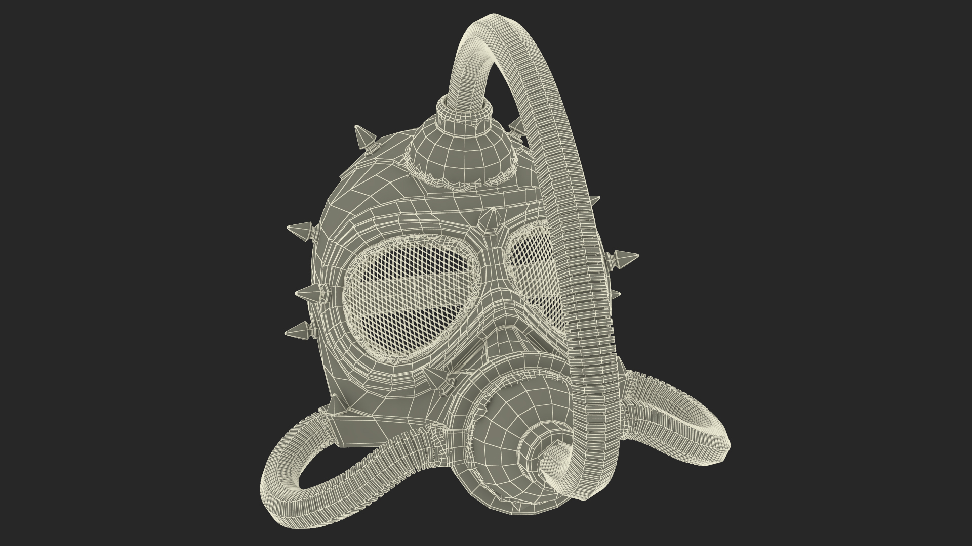 3D Cyberpunk Gas Mask model