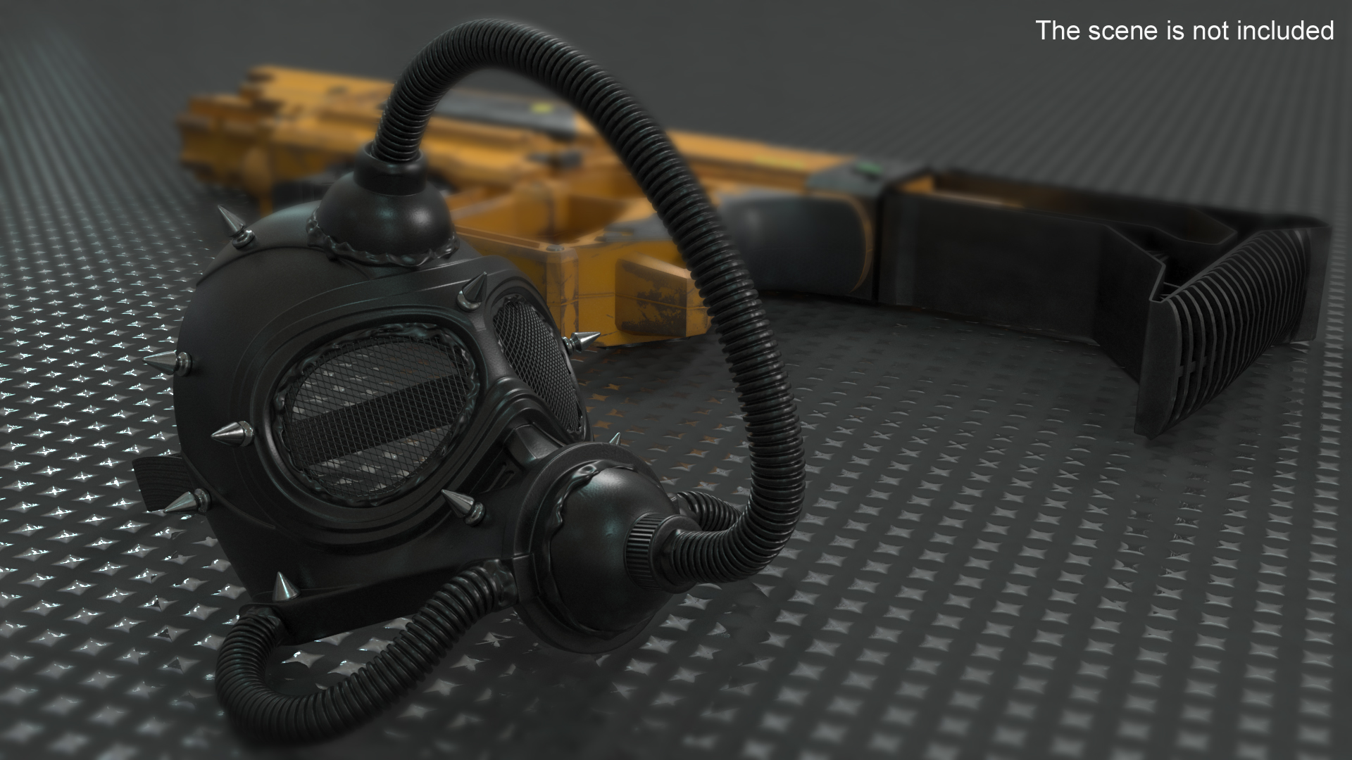 3D Cyberpunk Gas Mask model