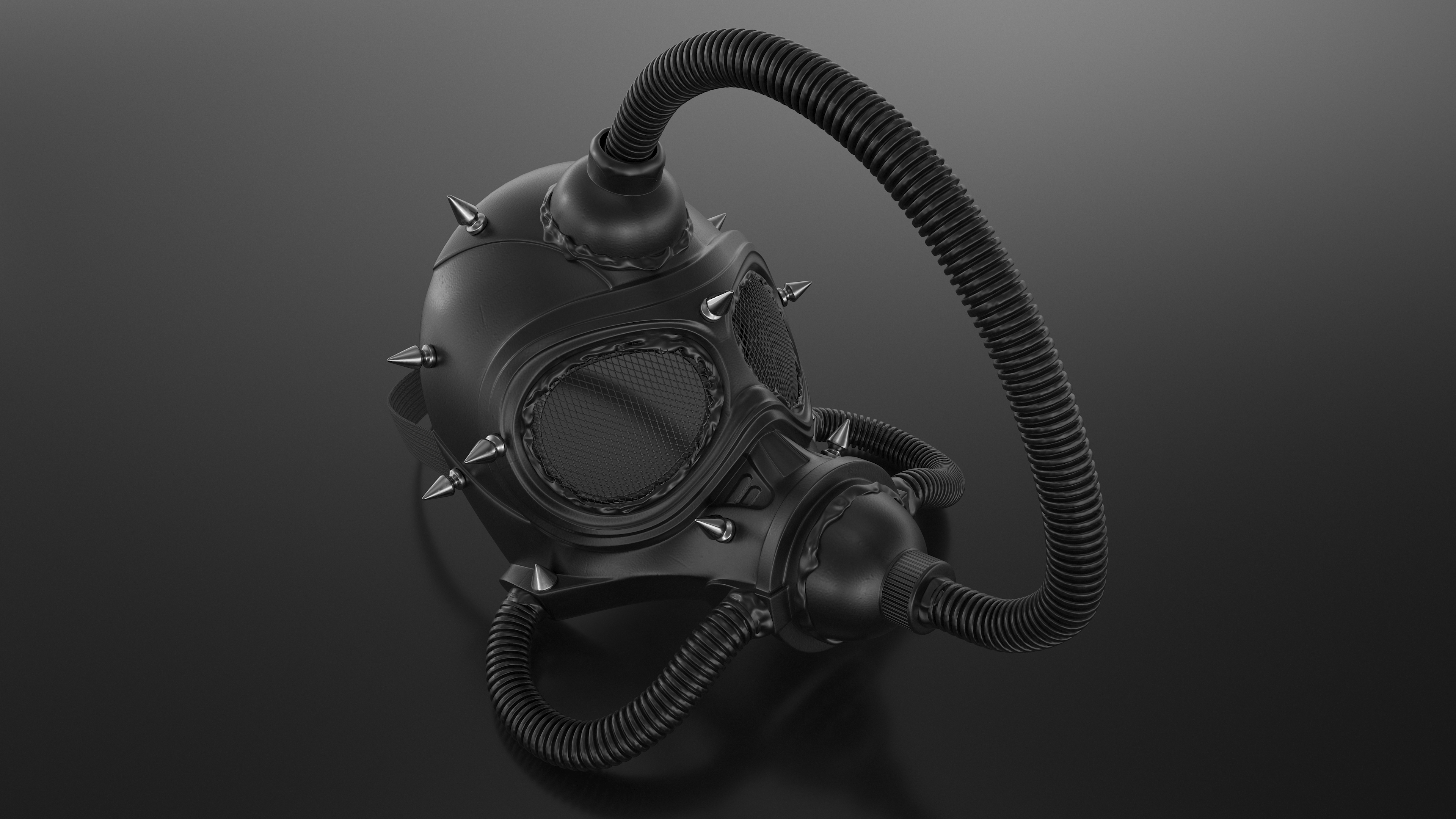 3D Cyberpunk Gas Mask model