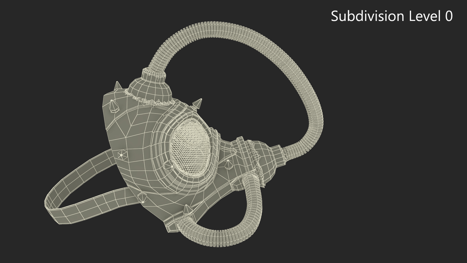3D Cyberpunk Gas Mask model