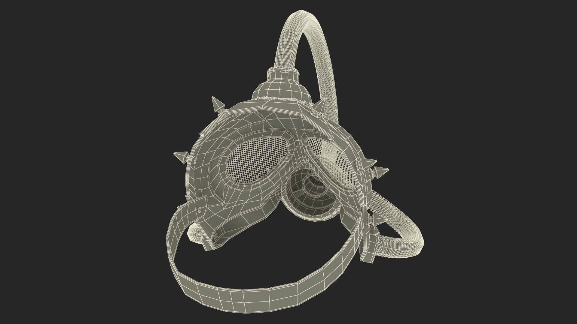 3D Cyberpunk Gas Mask model