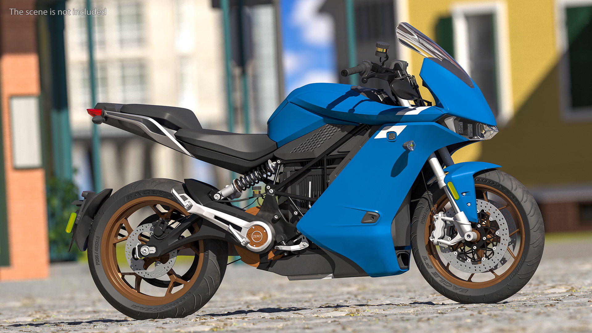 3D Zero SR S Electric Motorcycle Rigged
