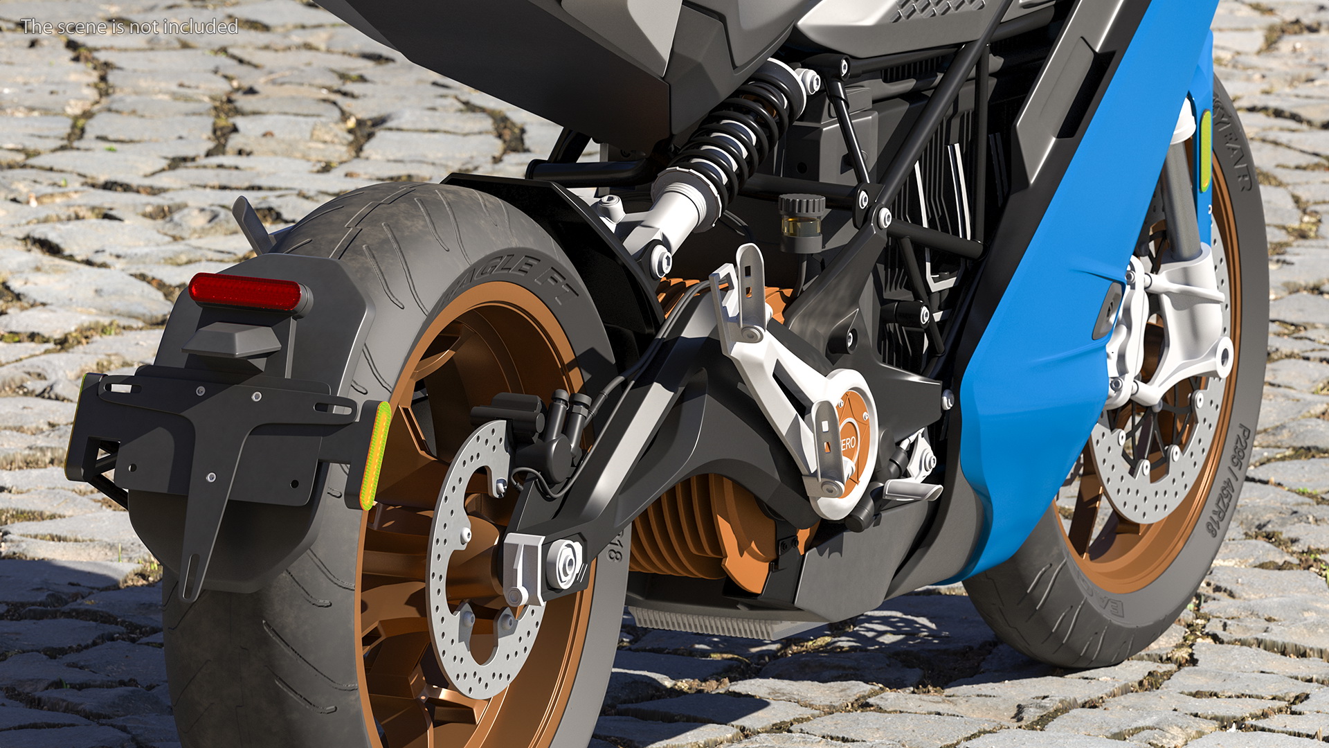 3D Zero SR S Electric Motorcycle Rigged