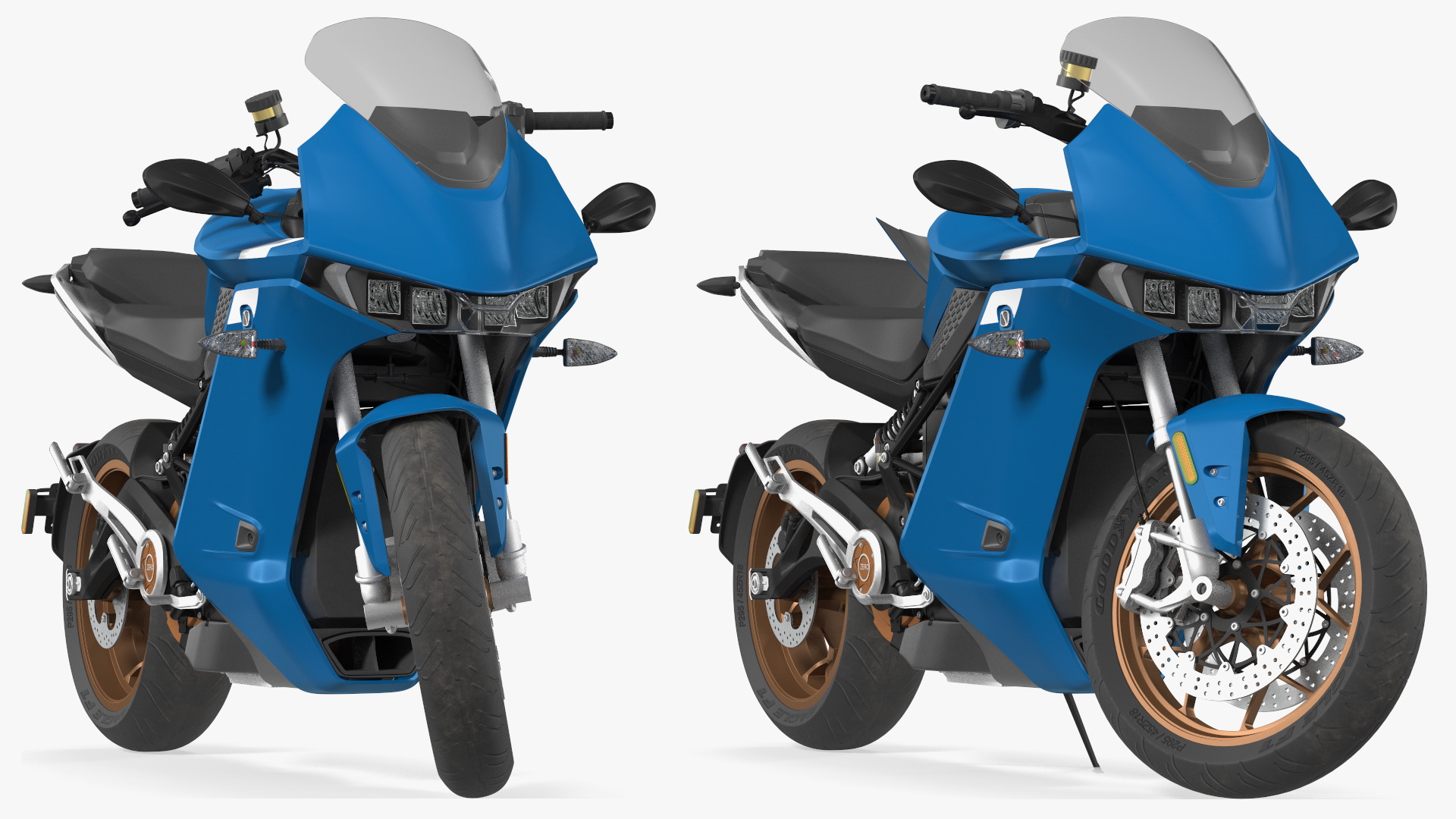 3D Zero SR S Electric Motorcycle Rigged