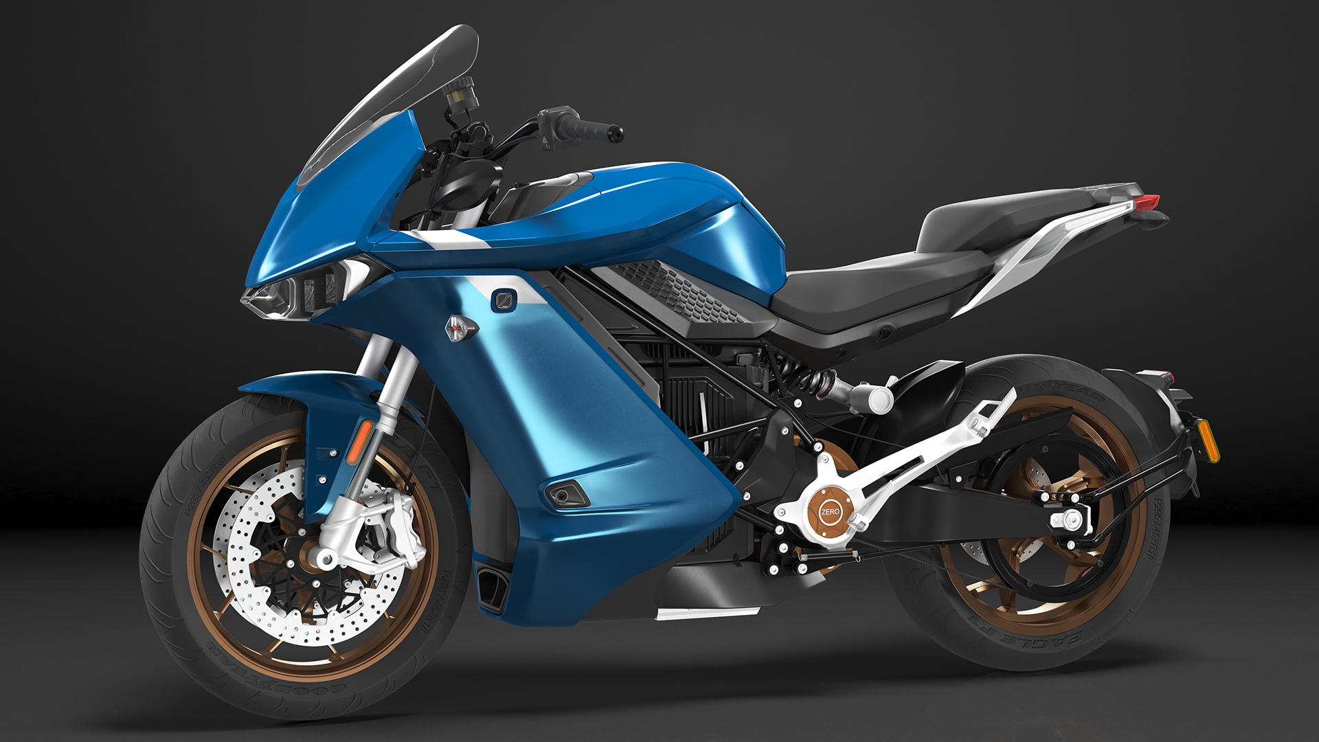 3D Zero SR S Electric Motorcycle Rigged
