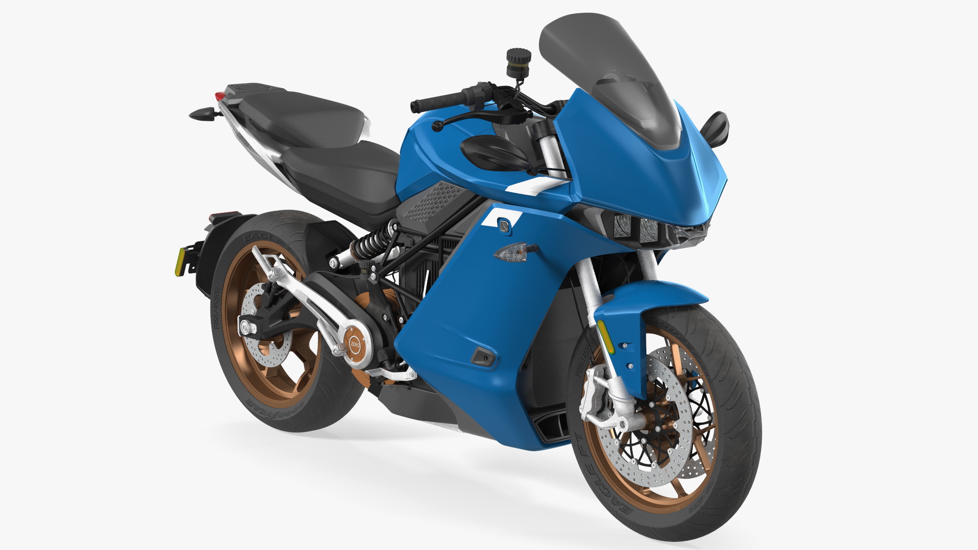 3D Zero SR S Electric Motorcycle Rigged