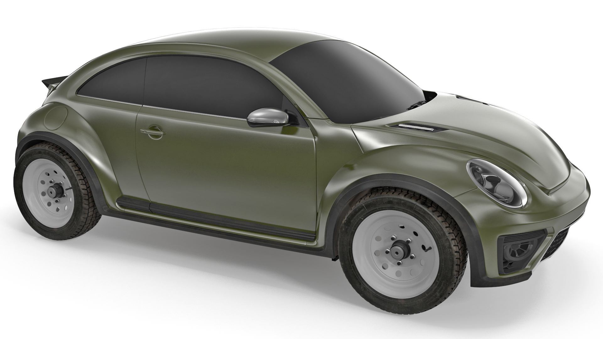 Compact Car Simple Interior 3D