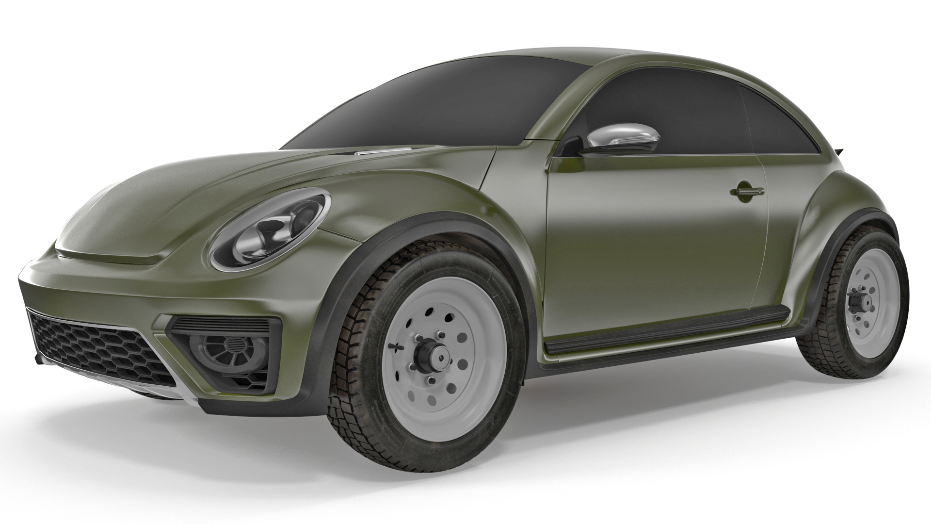 Compact Car Simple Interior 3D