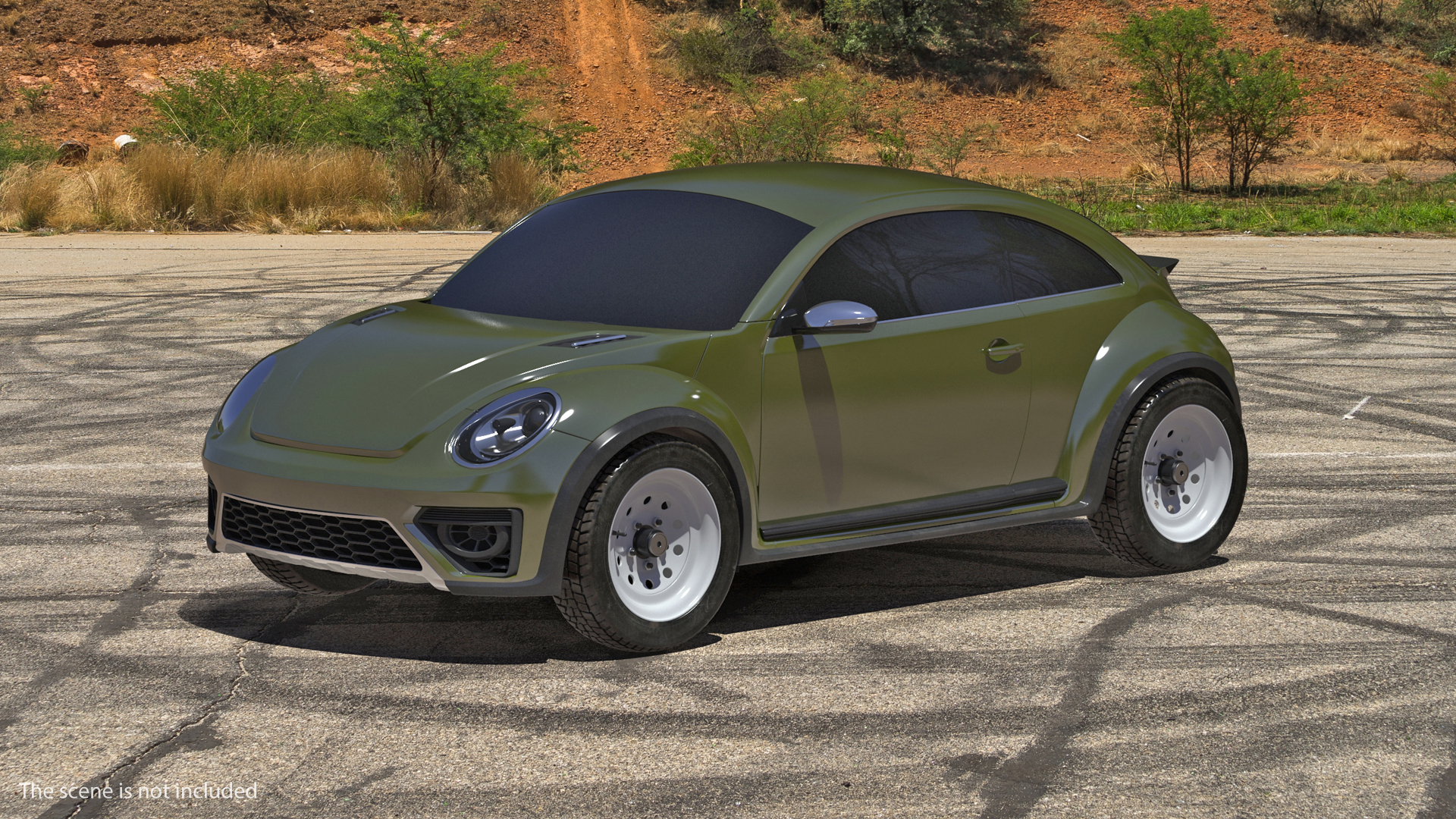 Compact Car Simple Interior 3D