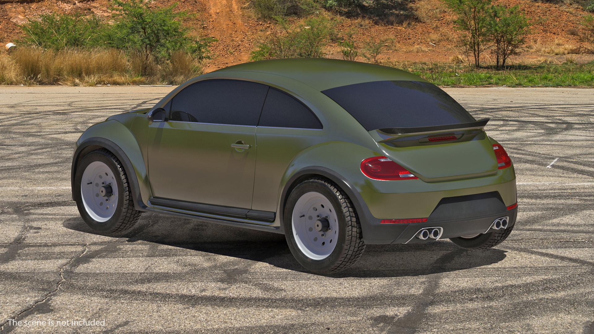 Compact Car Simple Interior 3D