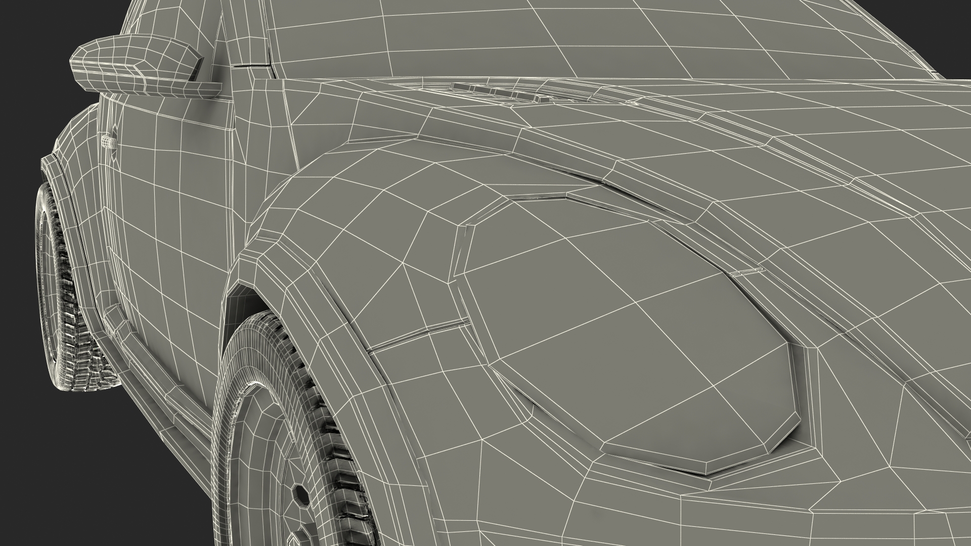 Compact Car Simple Interior 3D