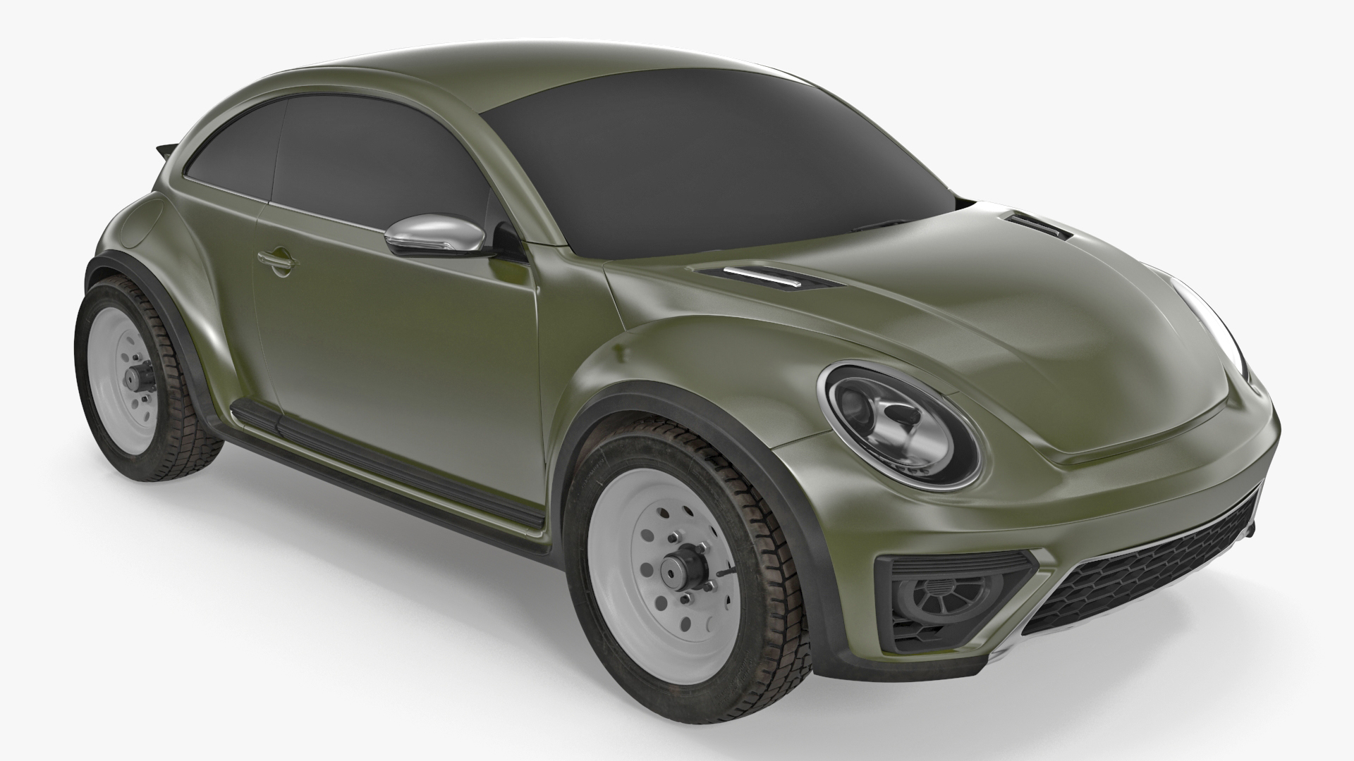 Compact Car Simple Interior 3D