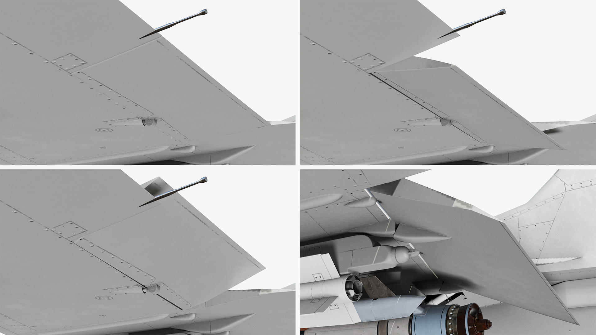 3D MiG 29 Fighter Aircraft with X-31PM Supersonic Missile Rigged