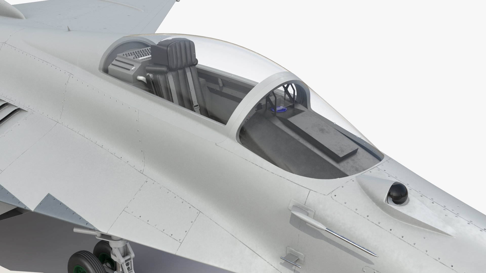 3D MiG 29 Fighter Aircraft with X-31PM Supersonic Missile Rigged