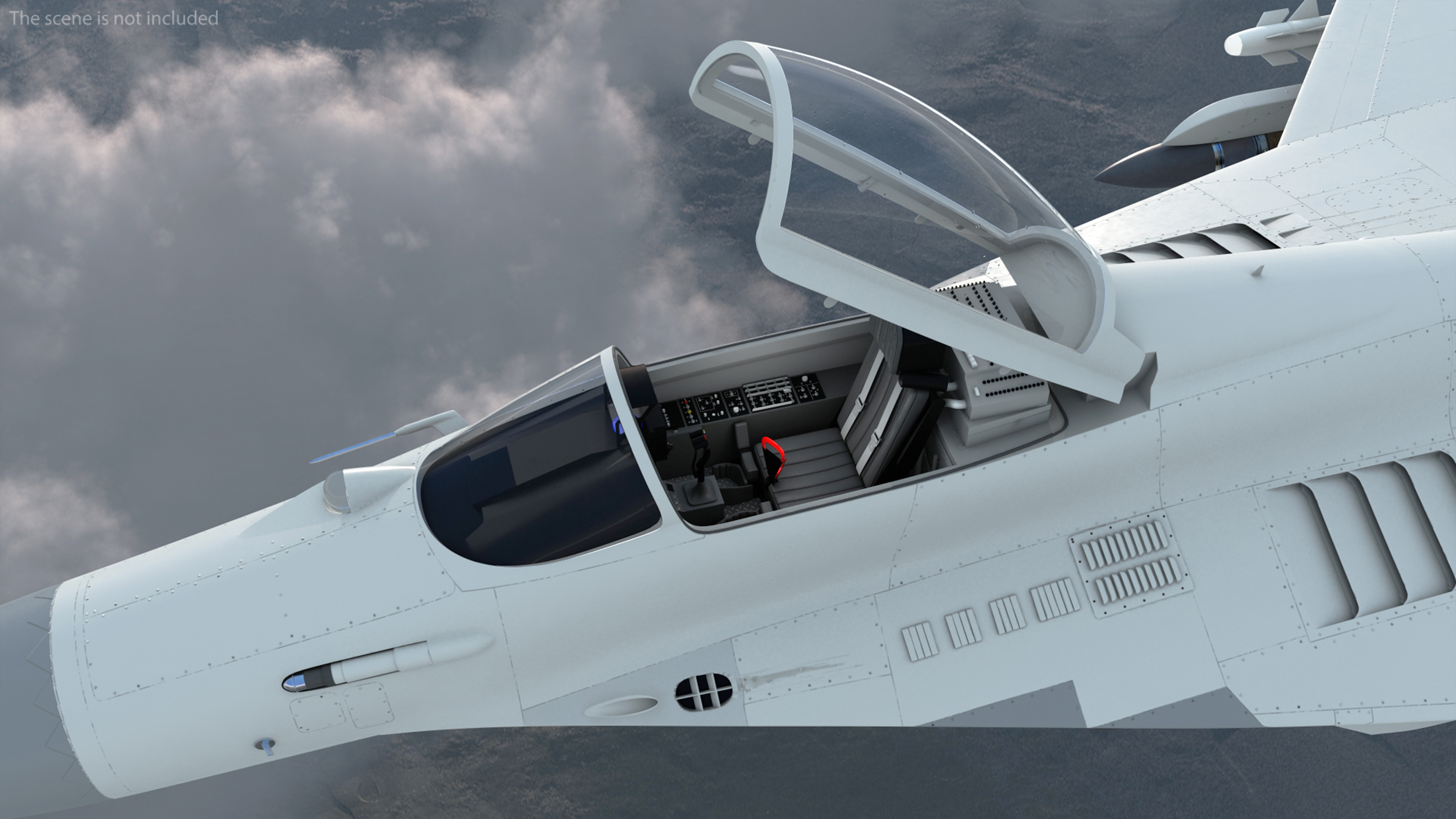 3D MiG 29 Fighter Aircraft with X-31PM Supersonic Missile Rigged