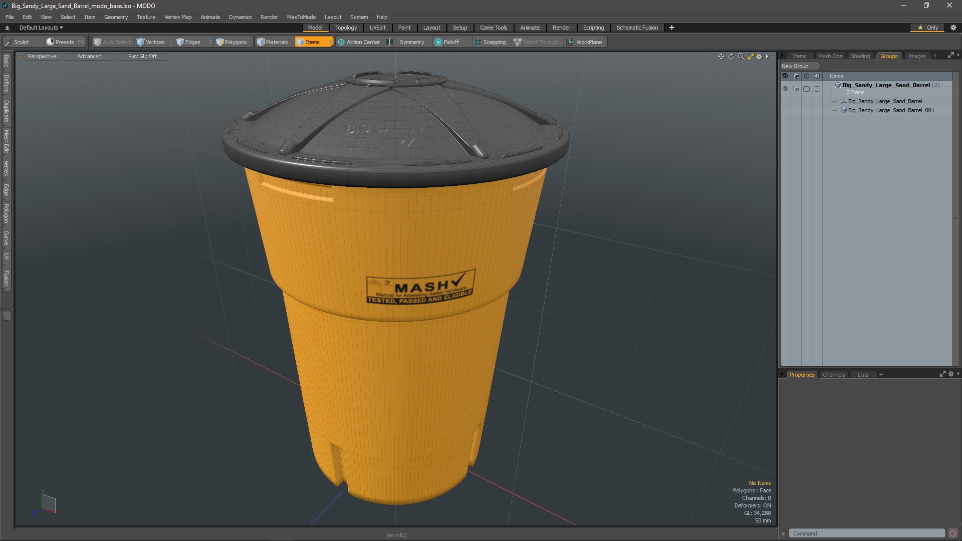 Big Sandy Large Sand Barrel 3D