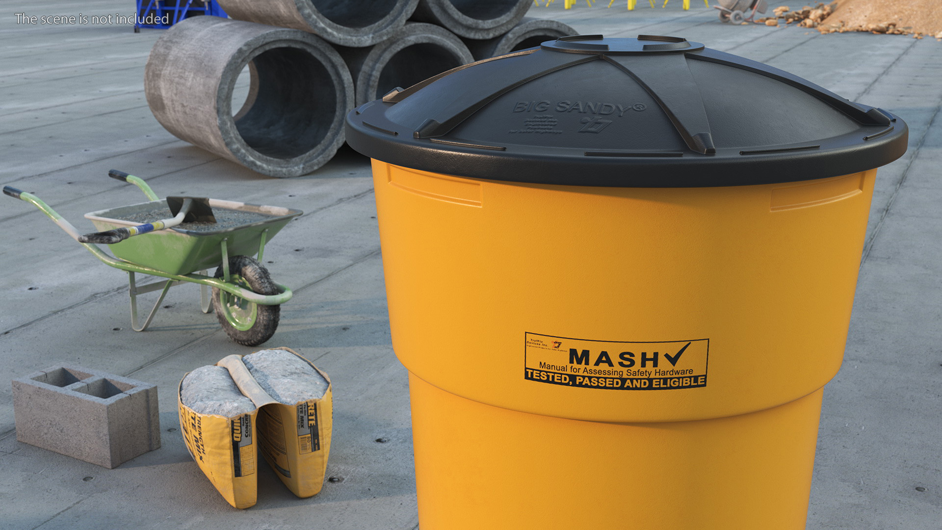 Big Sandy Large Sand Barrel 3D