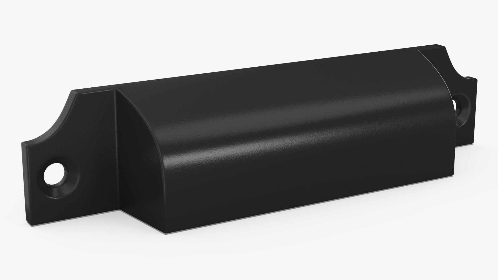 Kitchen Cabinet Handle Bin Pull Black 3D